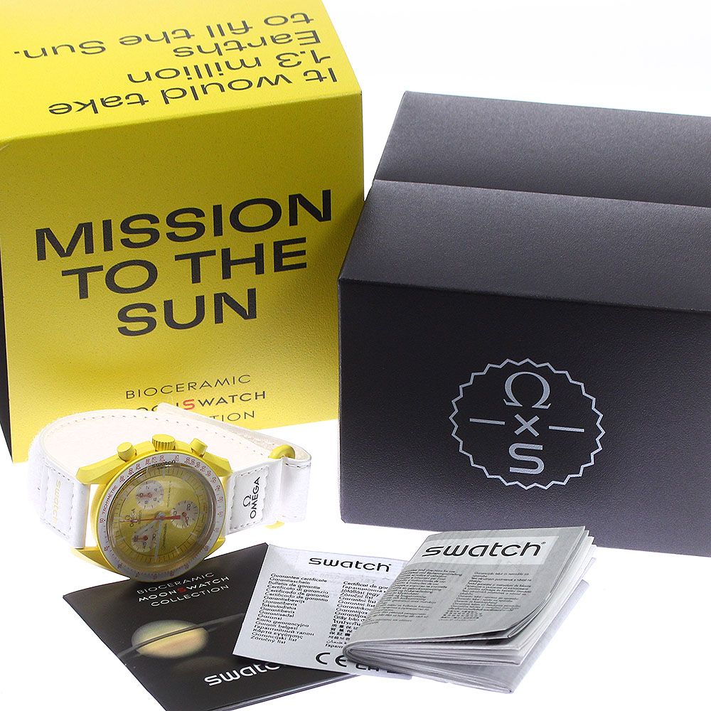 スウォッチ Swatch SO33J100 OMEGA×Swatch MISSION TO THE SUN クォーツ メンズ 箱・保証書付き_759774