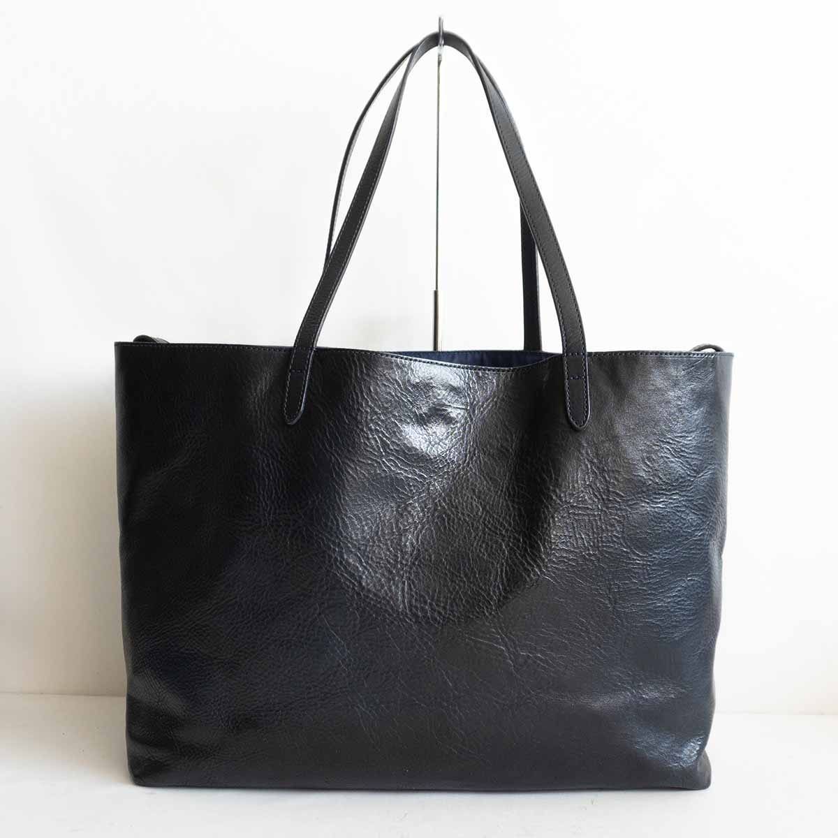 【極美品】Felisi レザー トートバッグ 15/20 ネイビー 極美品】Felisi レザー トートバッグ 15/20 ネイビー