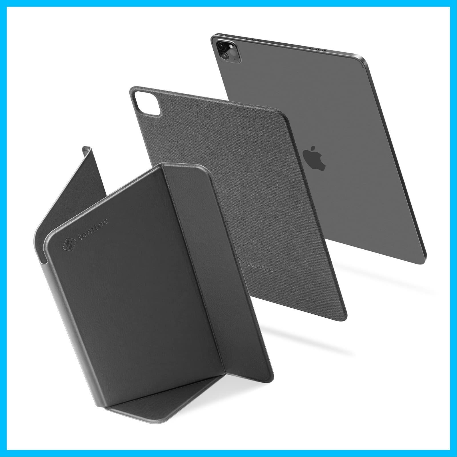 【特価商品】スリム 3Way マグネットカバー 4 縦スマートケース 5 保護 Air アップル iPad iPad Pencil ケース 2代 2021 ワイヤレス充電可 2022 Pro 収納フラップ付き 11インチ ブラック tomtoc