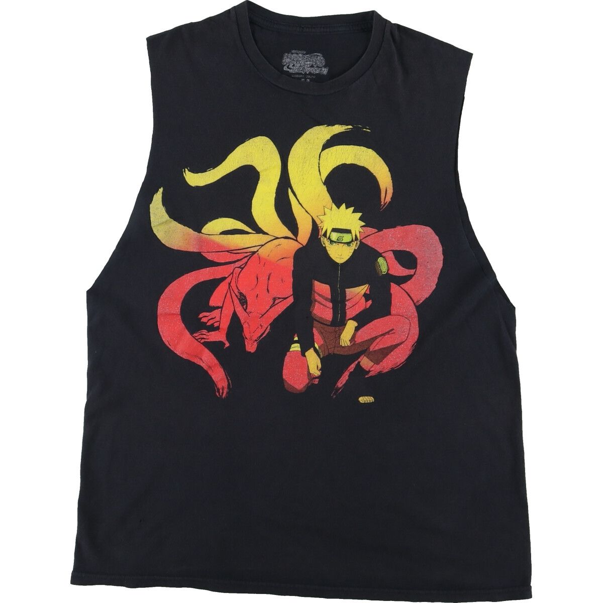 古着 NARUTO ナルト疾風伝 カットオフ キャラクタープリントTシャツ メンズM/eaa453147