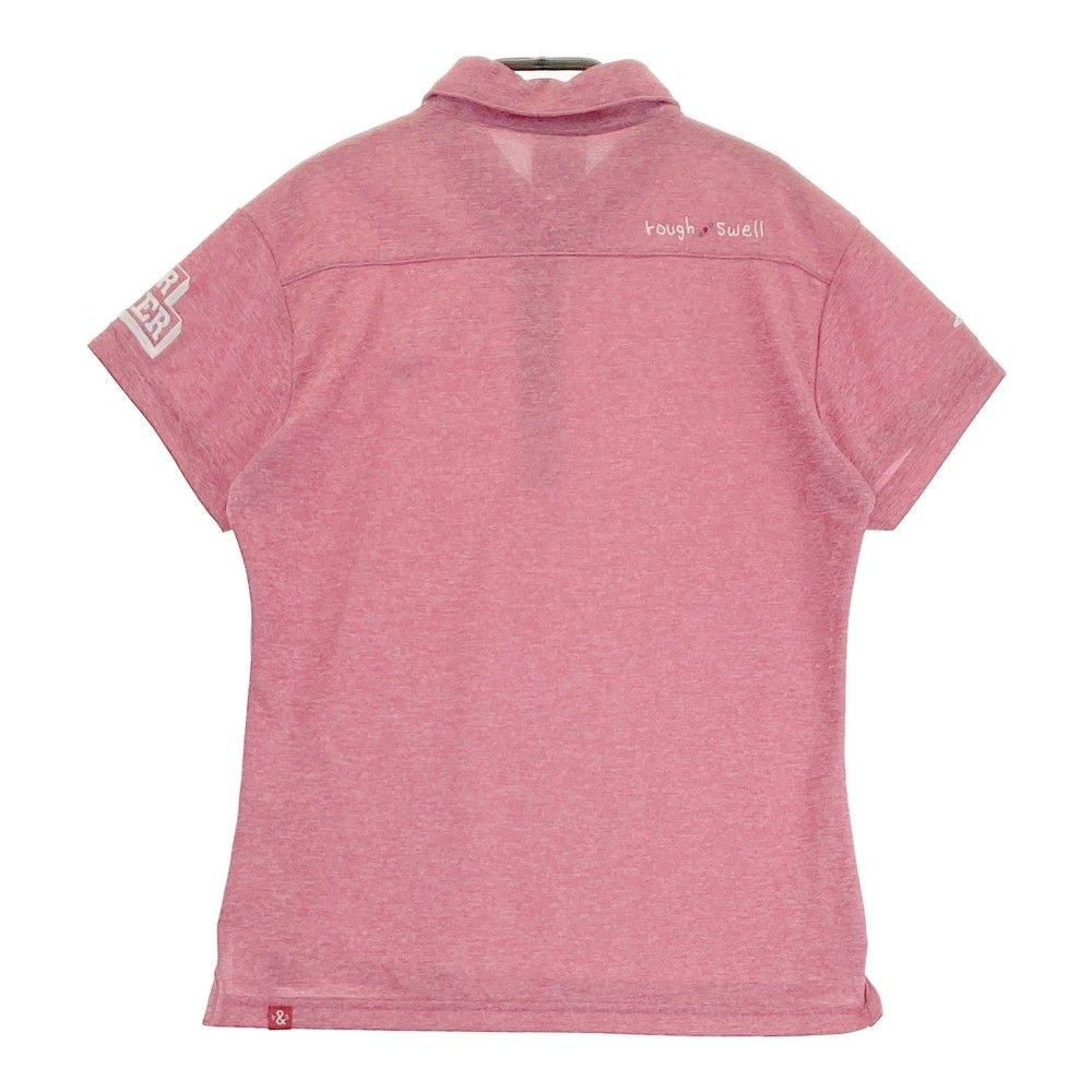 サイズ：M ROUGH&SWELL ラフアンドスウェル 半袖ポロシャツ ピンク系