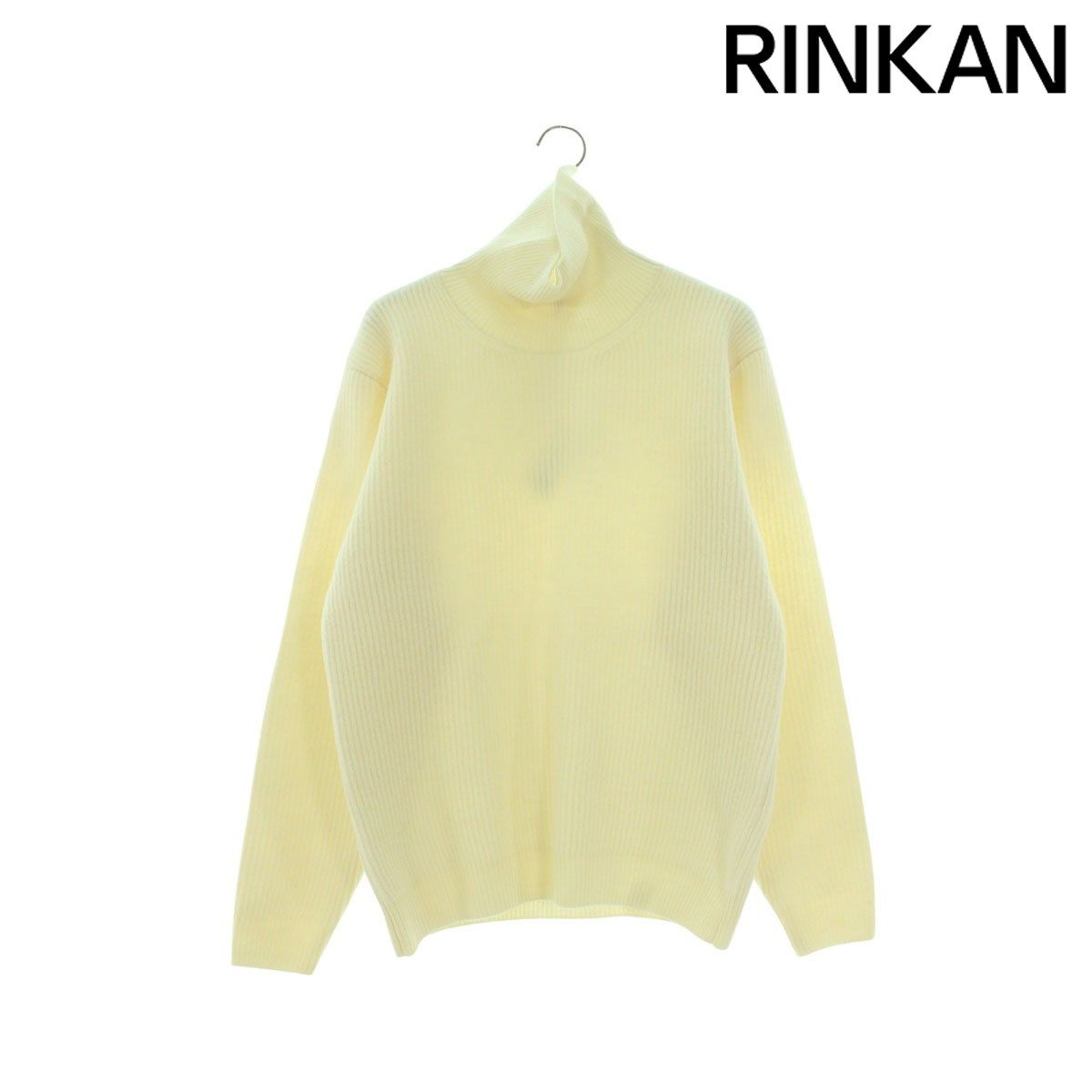 オーラリー 23AW A23AT02MR MILLED FRENCH MERINO RIB KNIT TURTLE 