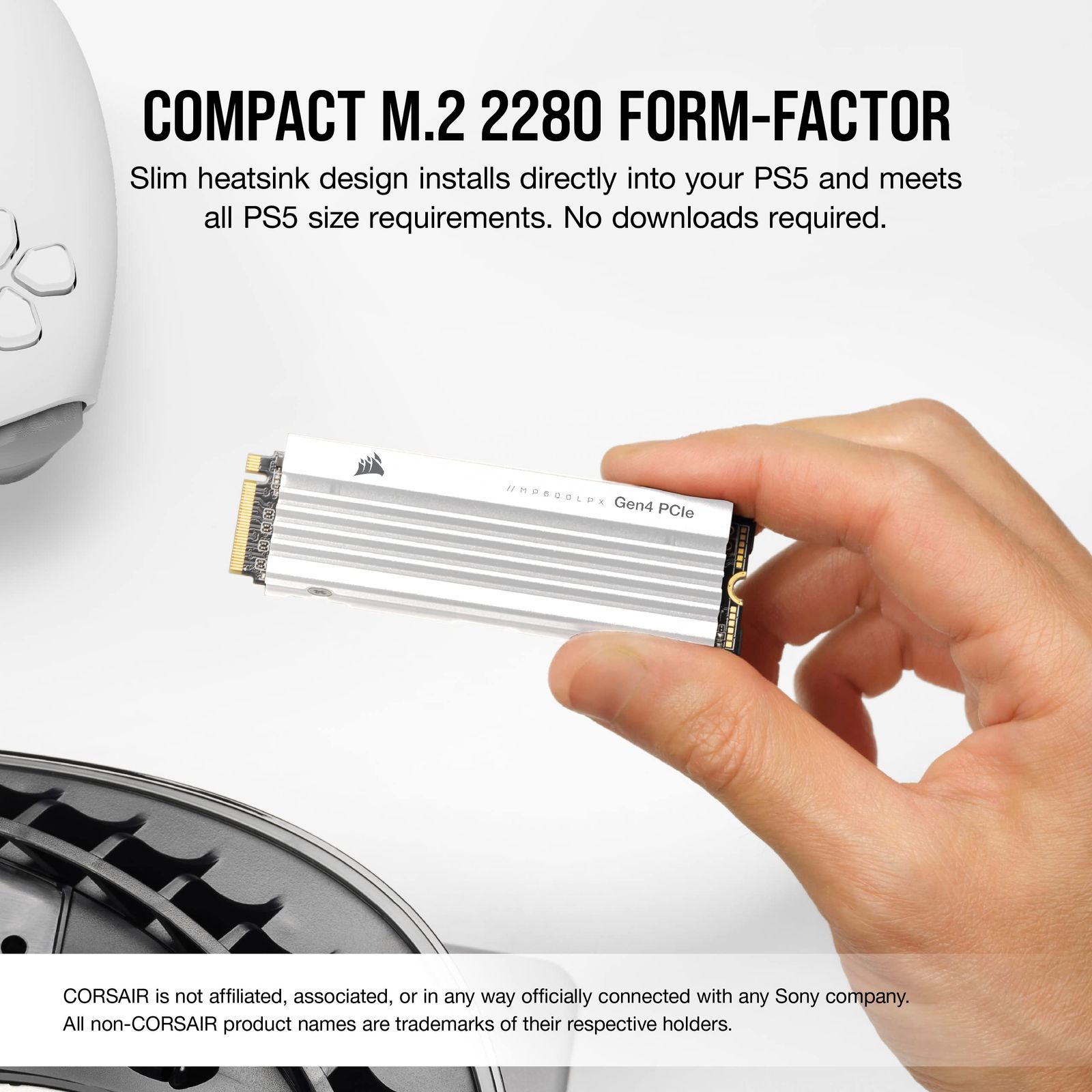 MP600 LPX PRO 4.0 Releases 0 CORSAIR MP600 PRO LPX White PCIe Gen4 x4 NVMe M.2 SSD 2TB for PS5 CSSD-F2000GBMP600PLPW [2TB]