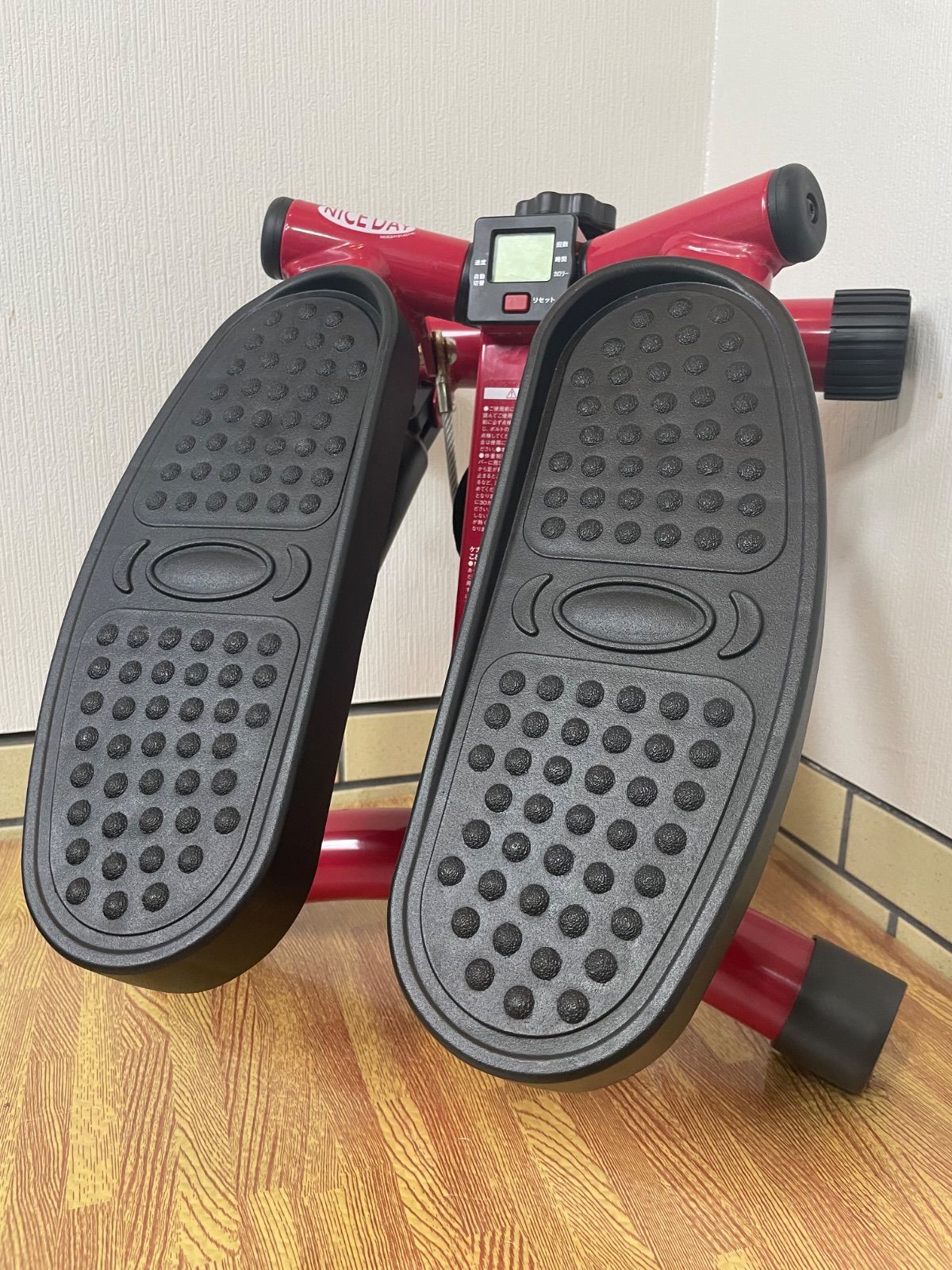 NICEDAY ナイスデイ ショップジャパン 健康 ステッパーND-1R NICE DAY ステッパー 赤 ナイスデイ 美品❗️ ショップジャパン