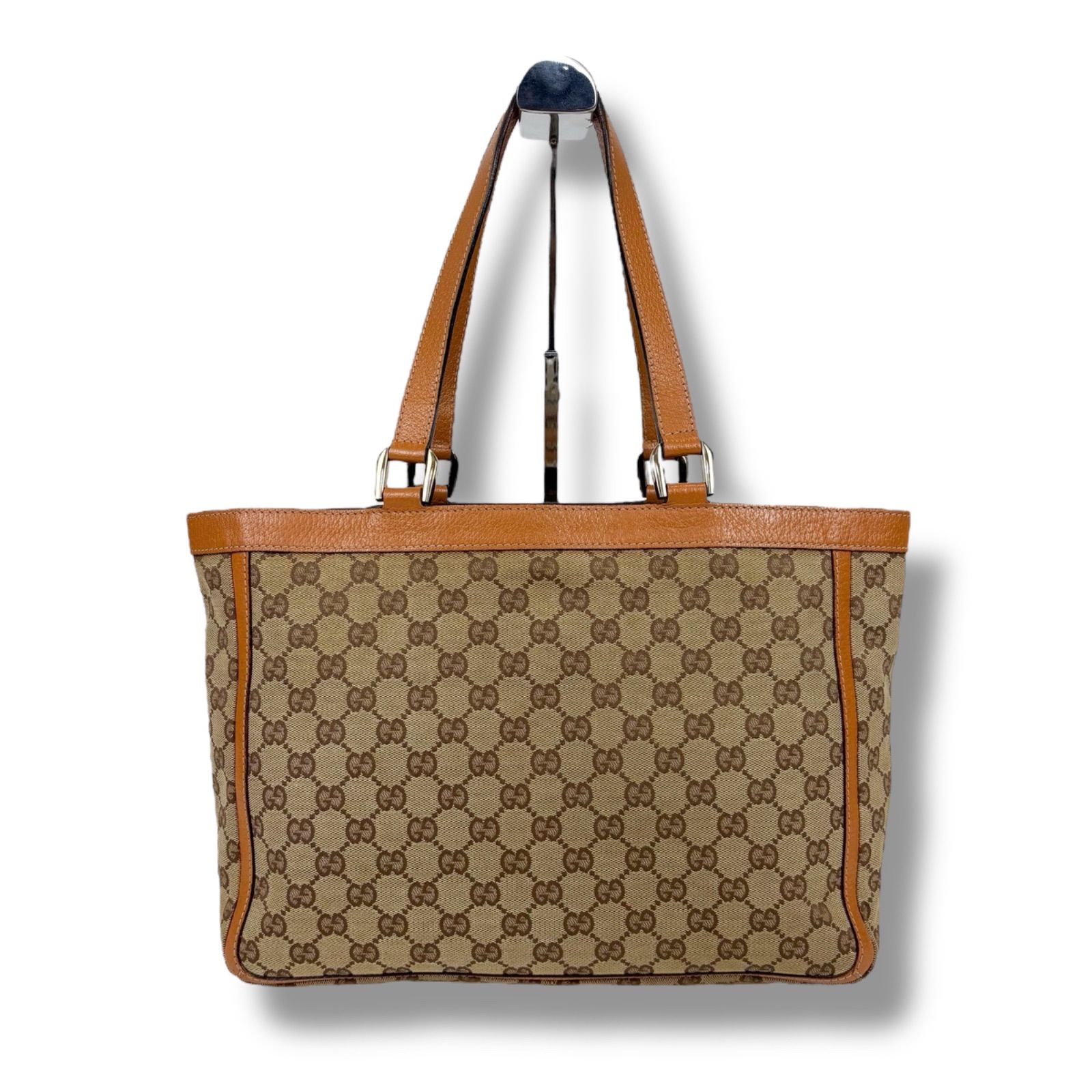 グッチ GUCCI アビーライン Wポケット トートバッグ GGキャンバス 