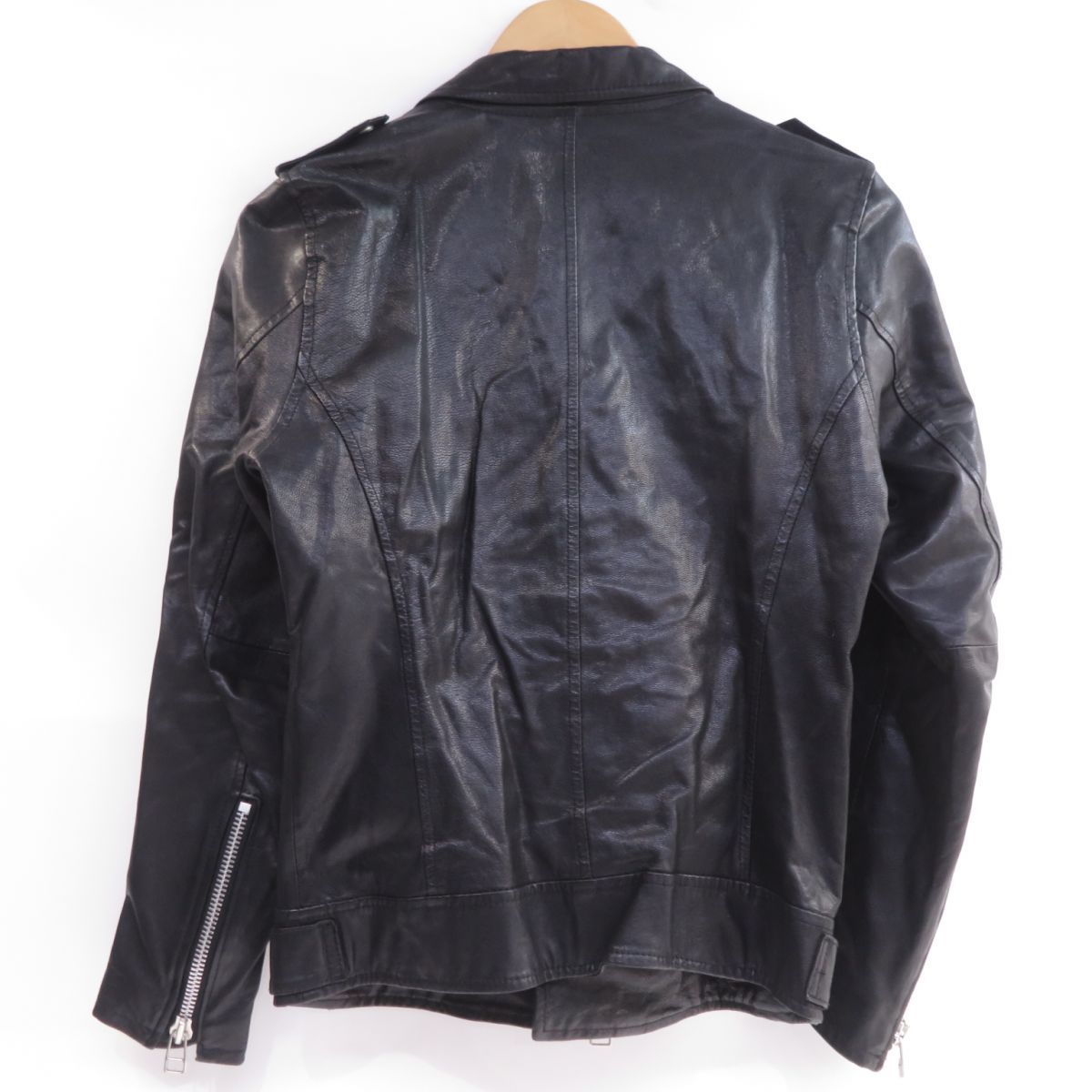 VANQUISH ヴァンキッシュ ゴート レザー ダブルライダースジャケット