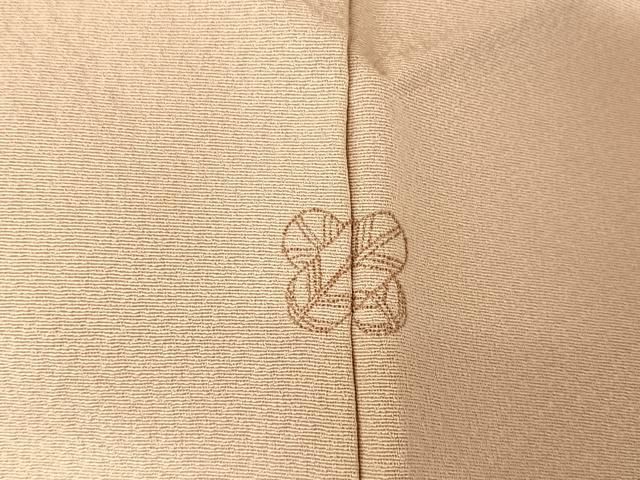 平和屋着物○本加賀友禅作家 梶山伸 紬 舞花文 正絹 逸品 AAAX0355np