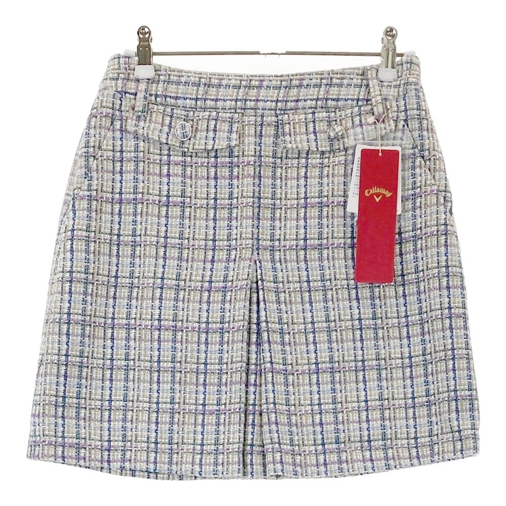 サイズ SS CALLAWAY キャロウェイ モデル レッドレーベル スラブブッチャー ツイードスカート ブルー系 240101424054 ゴルフウェア レディース ストスト