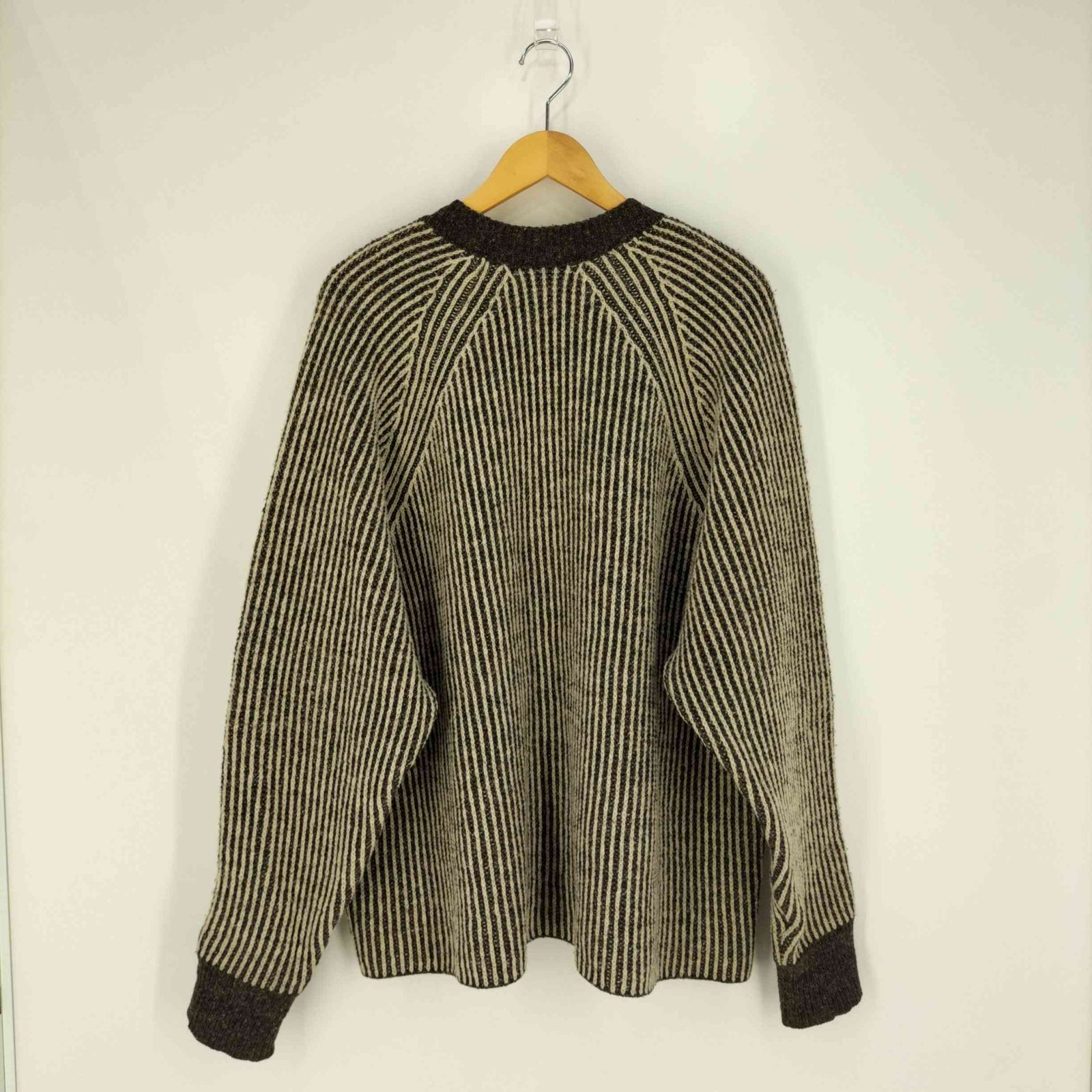 ヤン ヤン ヴァン エシュ JAN JAN VAN ESSCHE KNIT#49 STRIPED LOOSE FIT KNITTED CREW  NECK SWEATER メンズ import：S - メルカリ