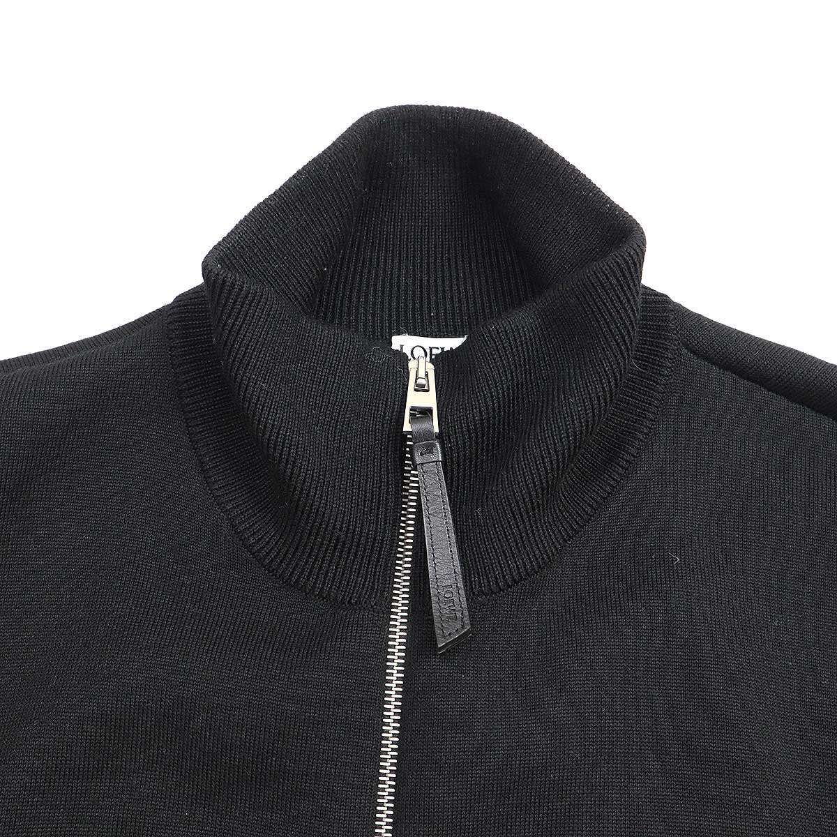 LOEWE ロエベ 23AW アナグラムジップアップウールニットセーター  