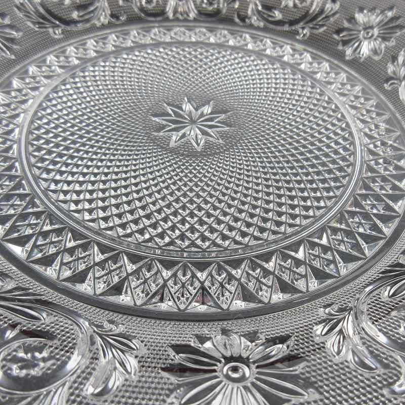 バカラ Baccarat クリスタル アラベスクプレート 大皿 24cm 食器