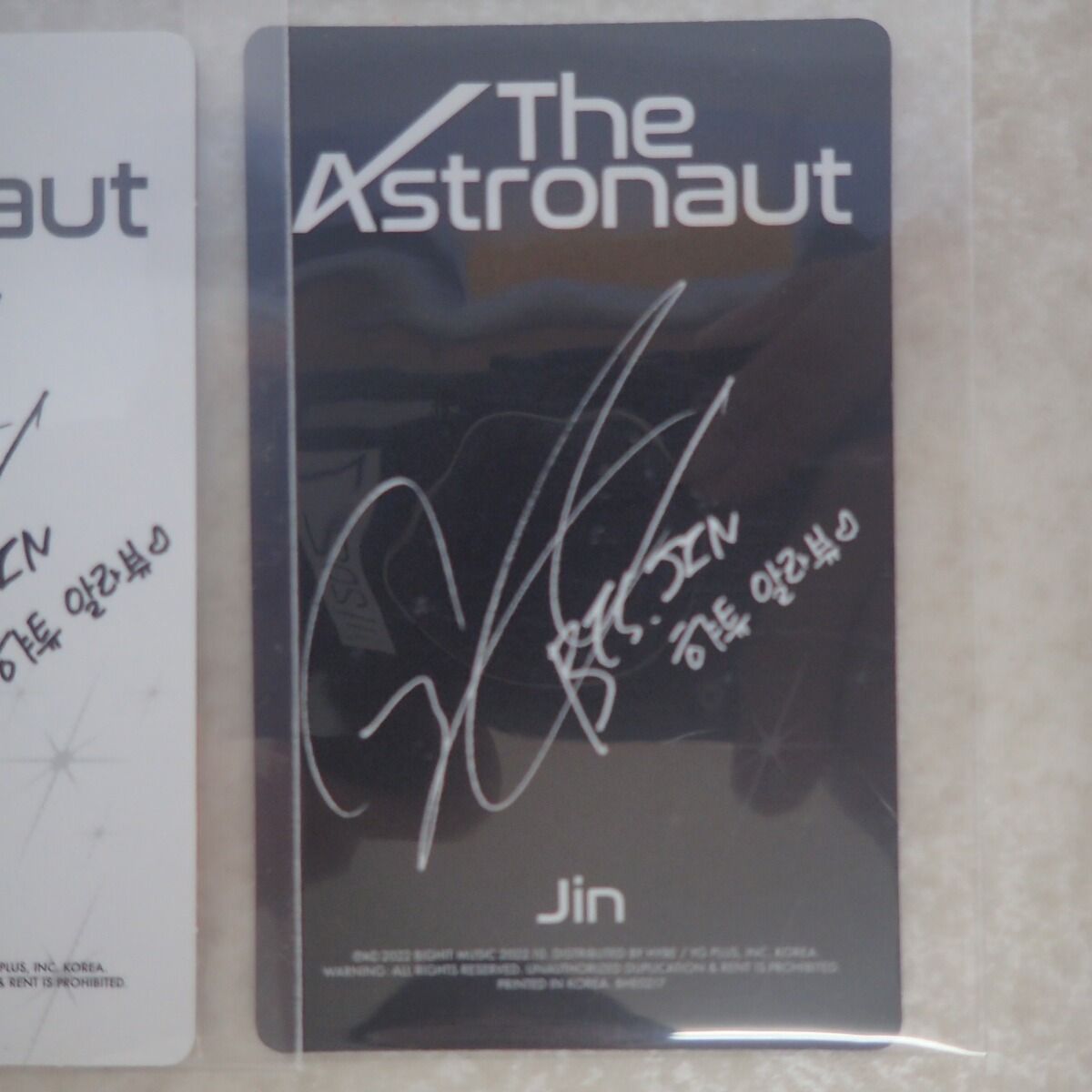 防弾少年団(BTS) - BTS JIN ジン「The Astronaut」トレカ4枚セット BTS ジン フォトカード The Astronaut トレカ JIN - メルカリ