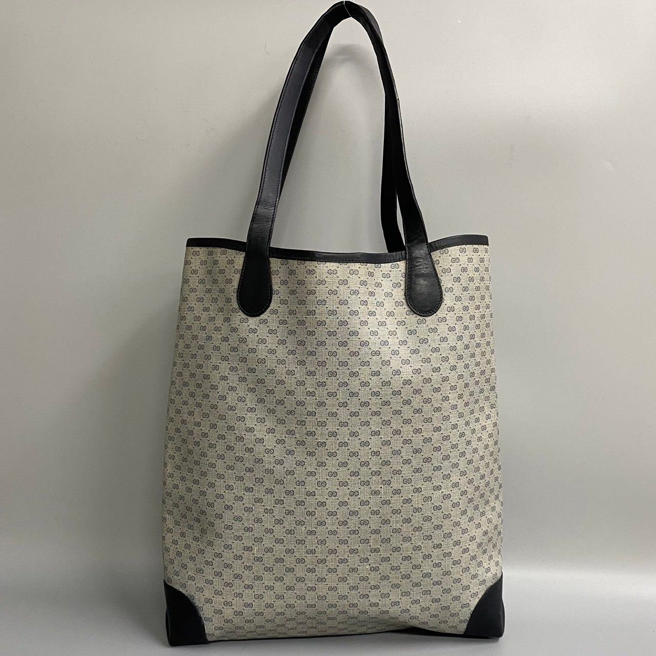 美品 GUCCI グッチ オールドグッチ シェリーライン マイクロGG ロゴ 
