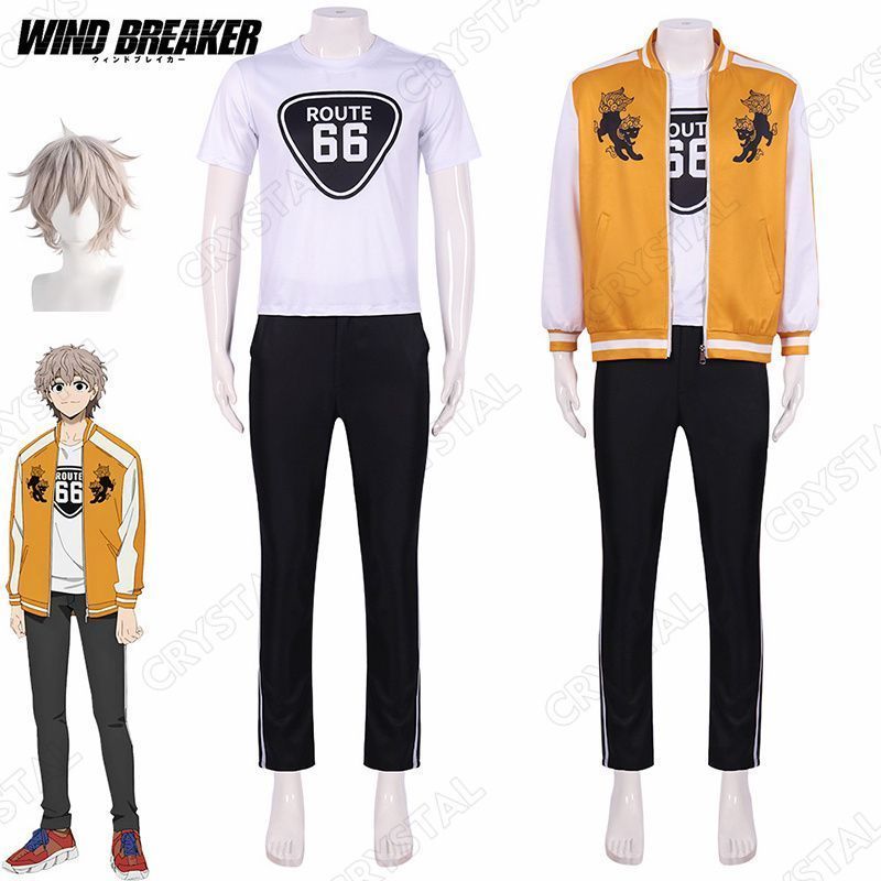 WIND BREAKER ウィンドブレイカー コスプレ 兎耳山丁子|とみやまちょうじ コスプレ衣装 ウイッグ付き 獅子頭連 人気 キャラクター コスプレ用 イベント 仮装 舞台装 演出服 漫遊展 撮影用 観賞用 祭り 贈り物 誕生日 ハロウィン クリスマス