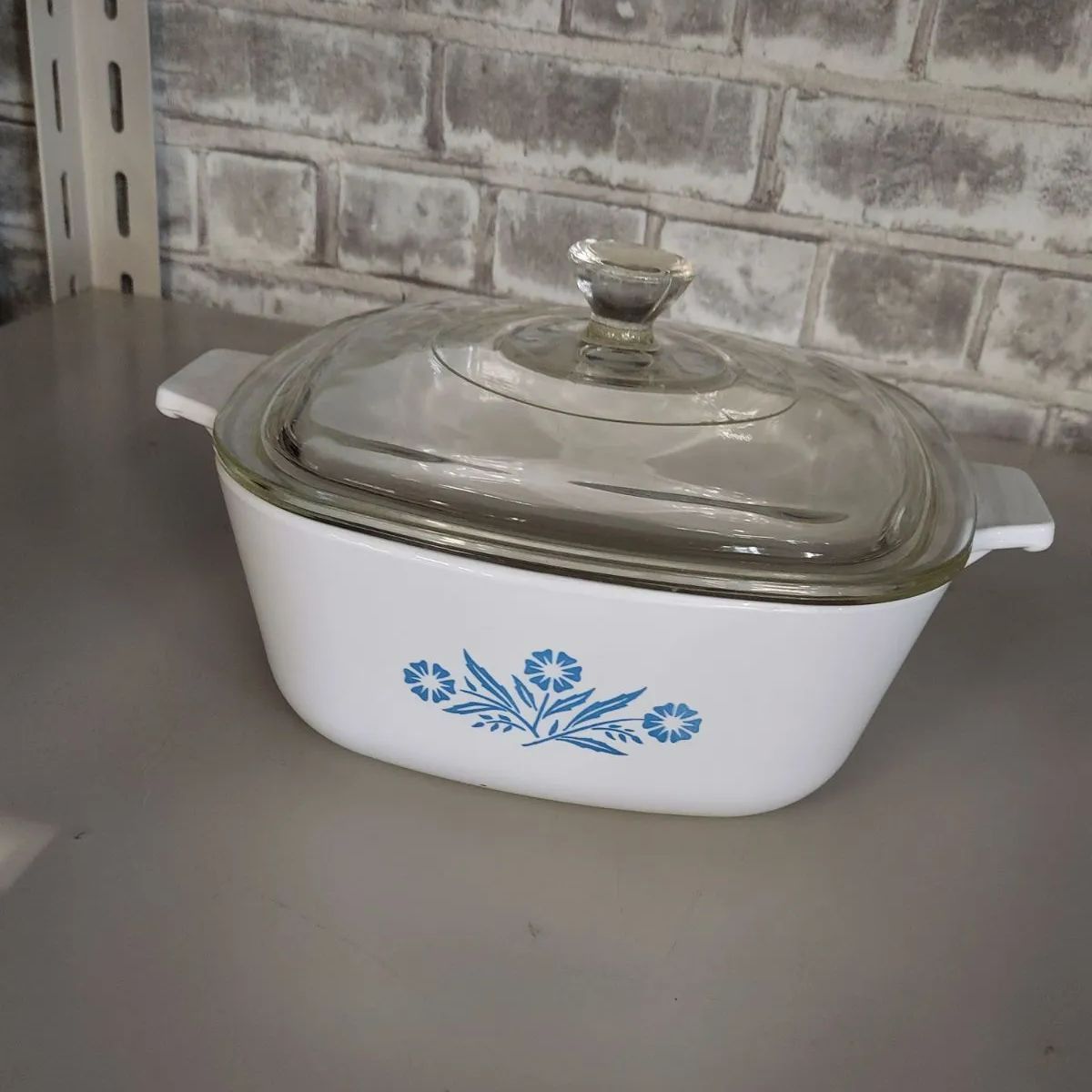 CorningWare コーニング社 キャセロール　アメリカ製　3点 CORNING WARE コーニングウェア 蓋付き キャセロール ブルーフラワー