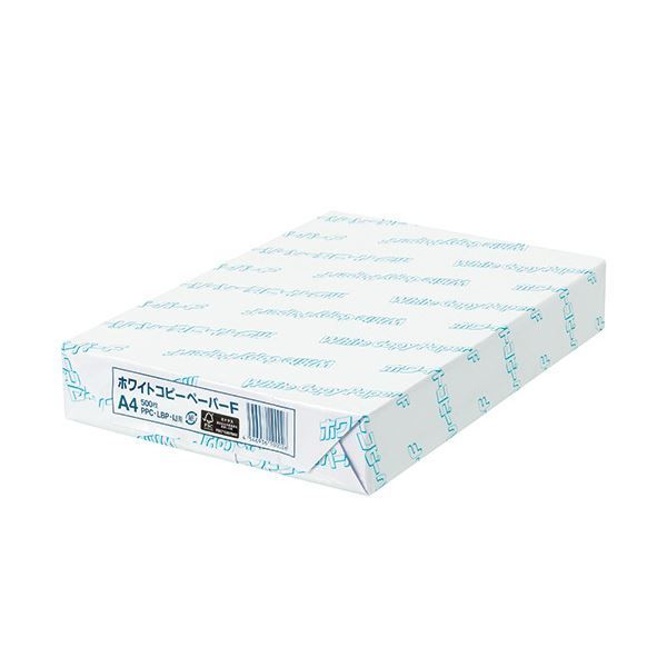 （まとめ）日本紙パルプ商事 ホワイトコピーペーパーF A4 PPCWCPFA4 1冊（500枚） 