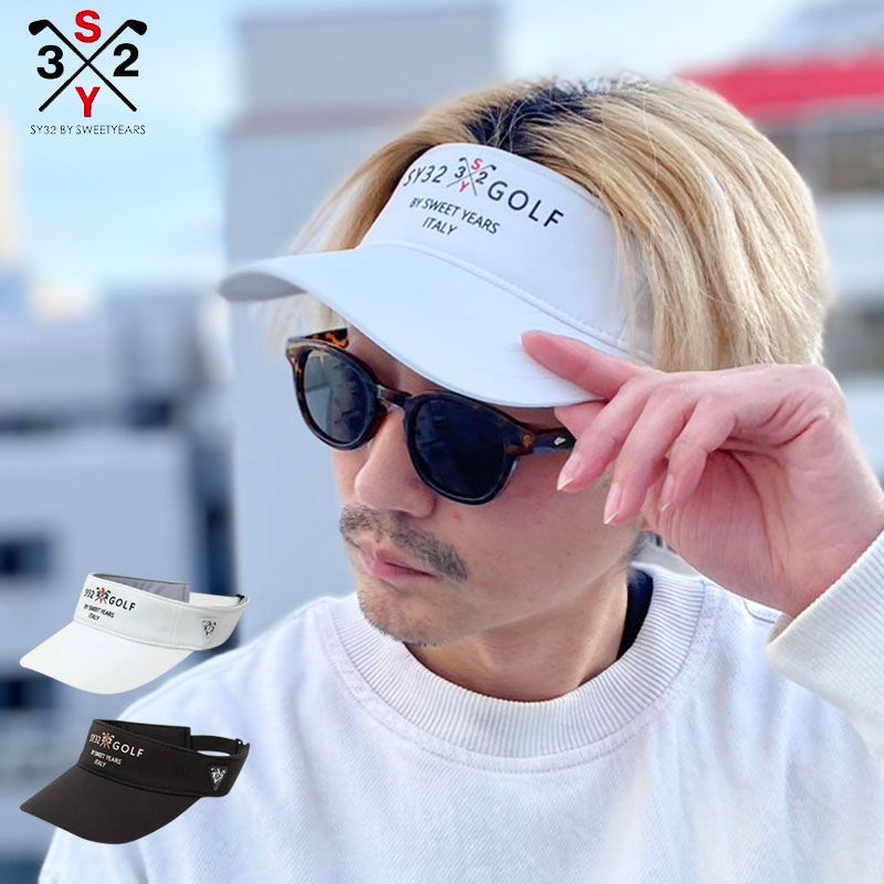 SY32 by SWEET YEARS GOLF シンボリック ロゴ バイザー サンバイザー 帽子 正規取扱い メンズ レディース ブランド SYMBOLIC LOGO VISOR