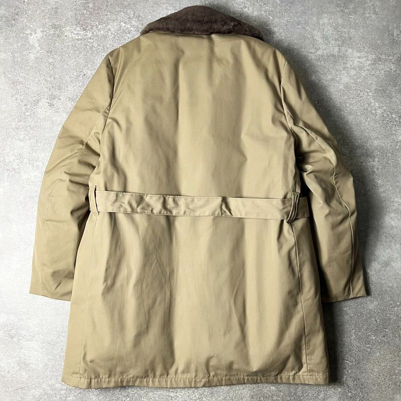 60s 70s 筆記体タグ LLBean 襟ボア グース ダウン コート 44