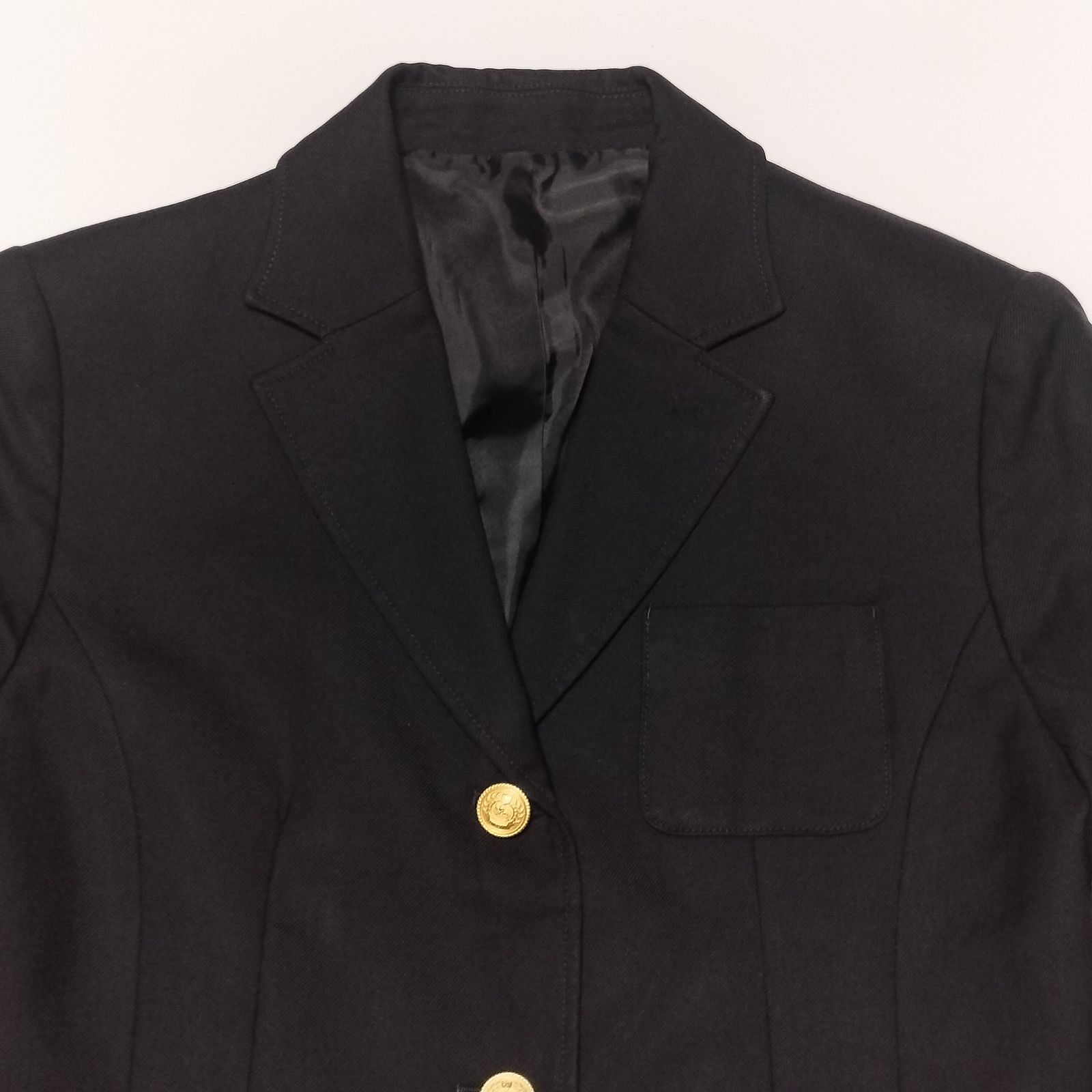 BURBERRY LONDON 金ボタン ウール ブレザー ジャケット 160A ブラック