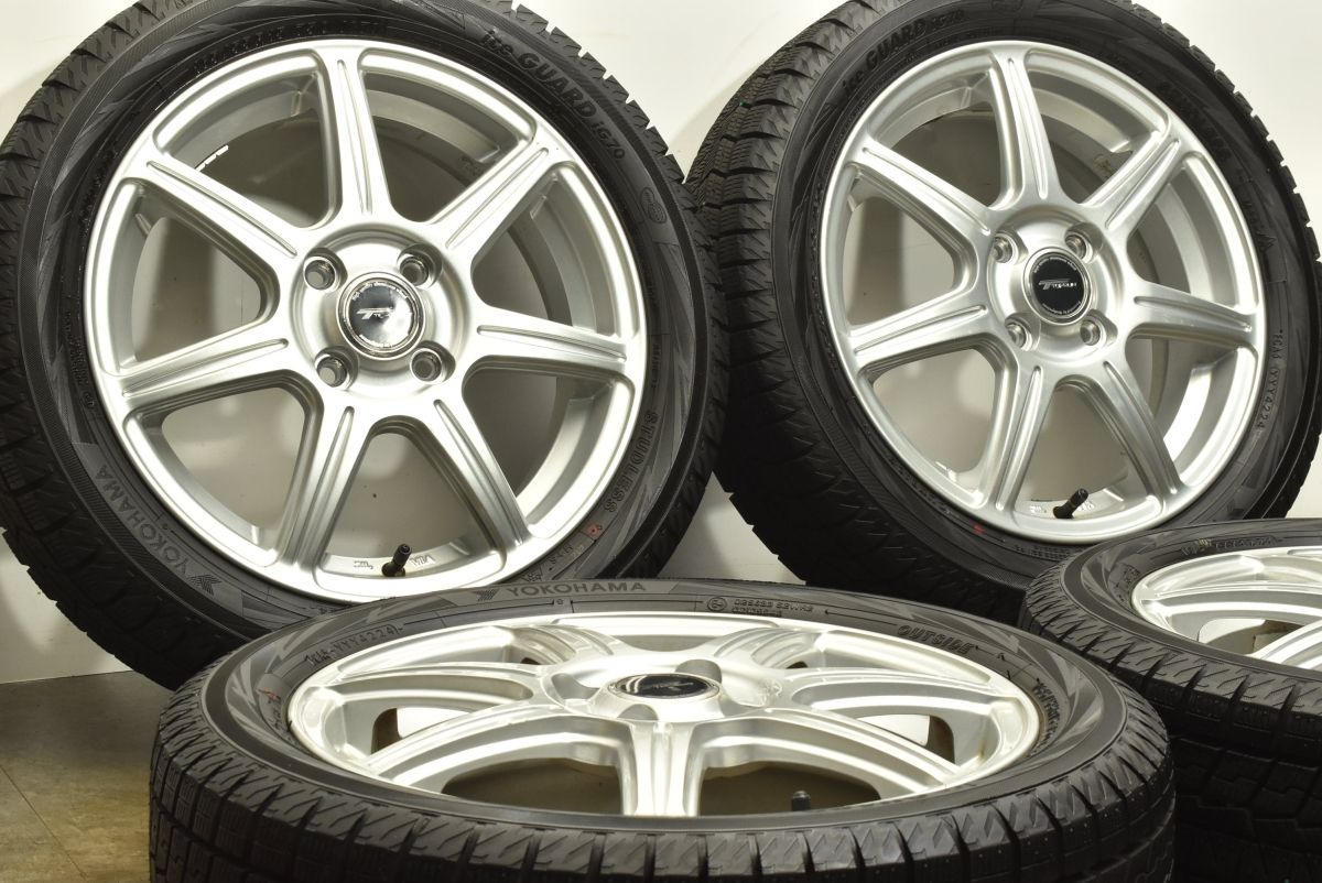 バリ溝 トップラン 15in 4.5J 45 PCD100 ヨコハマ アイスガード iG70 165 55R15 インチアップ N-BOX N-ONE ワゴンR スペーシア タント