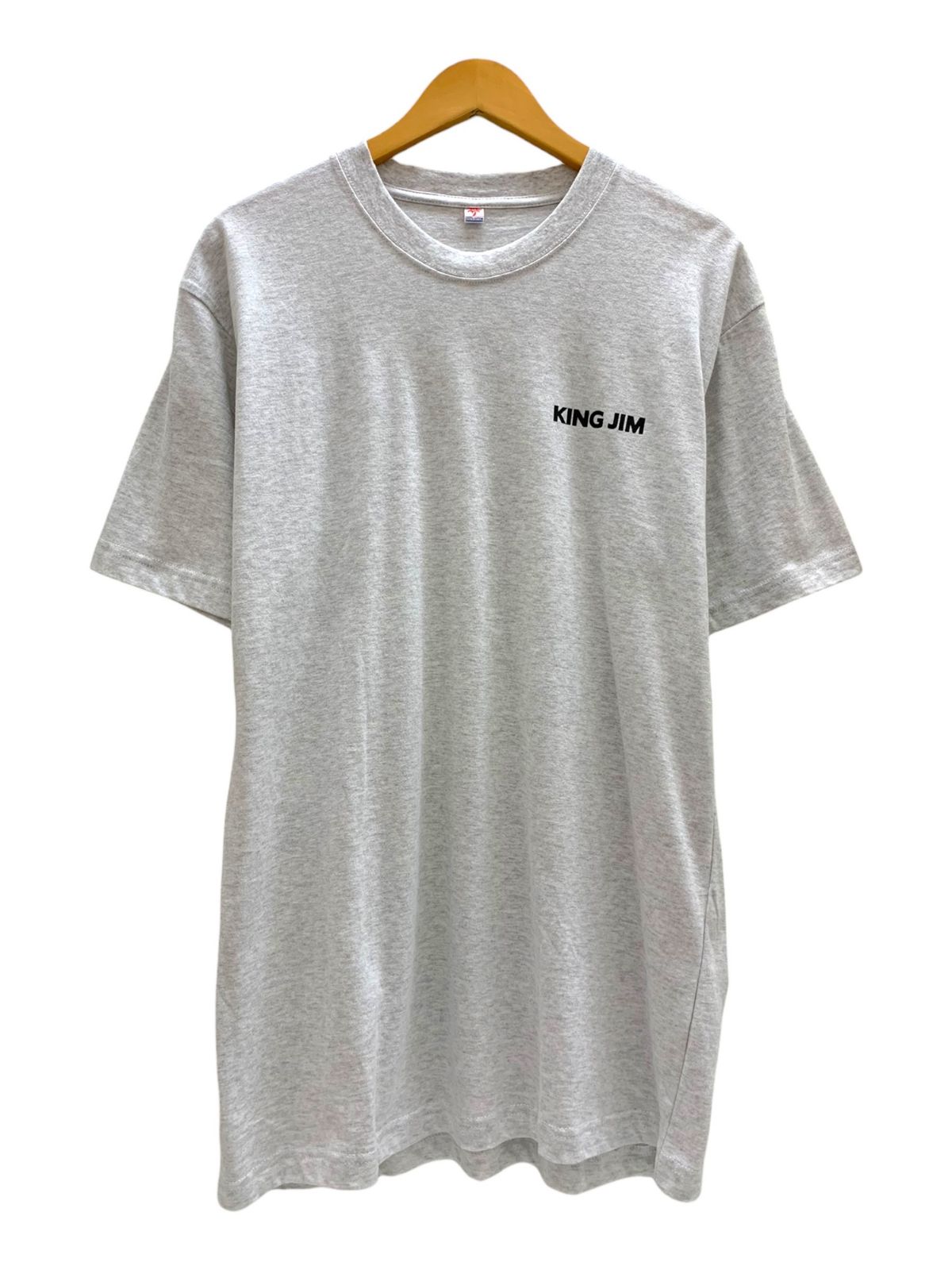 KING JIM (キングジム)  テプラ 企業物 00s 半袖 Tシャツ 古着 ビンテージ LL アッシュグレー  メンズ/036