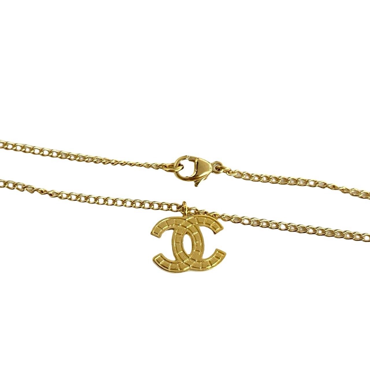極美品CHANEL‌シャネル ブラック ゴールド ネックレス CHANEL シャネル チェーンネックレス ゴールド×ブラック - メルカリ