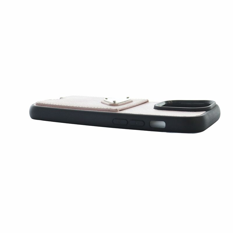 PRADA プラダ　iPhone15 Pro スマホケース プラダ iPhone15 Pro Maxケース キラキラ Pradaロゴ付き