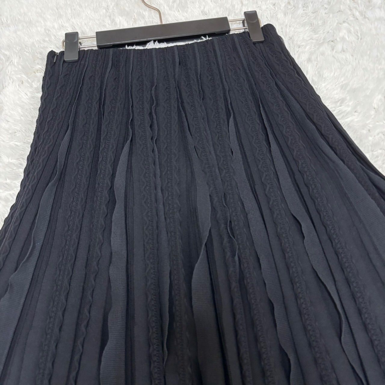 FOXEY ニットプリーツスカート