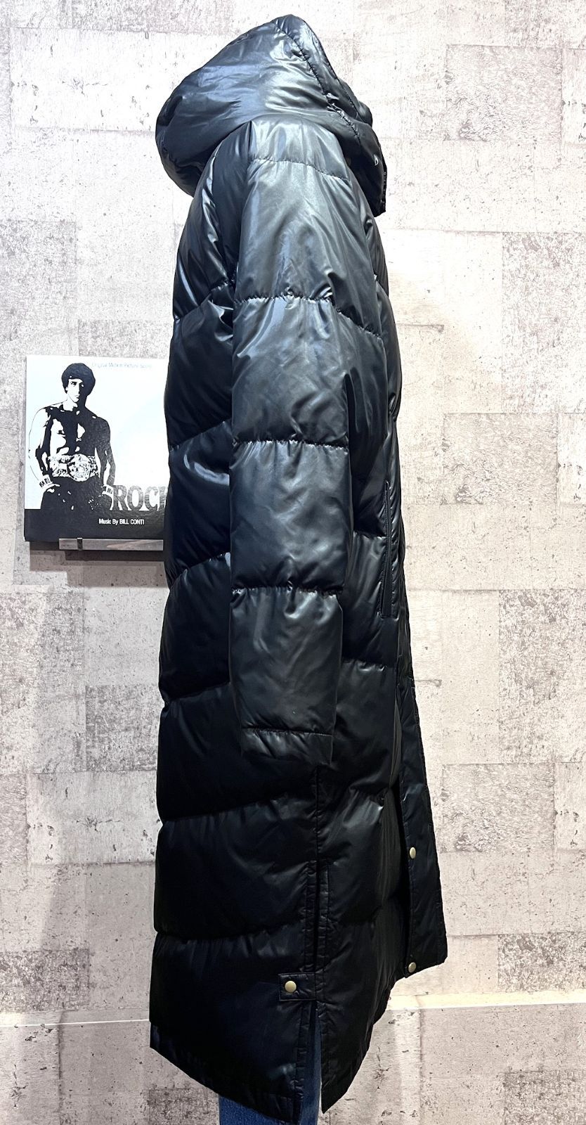 プーマ ダウン ベンチコート ブラック/ゴールド L メンズ PUMA ロング