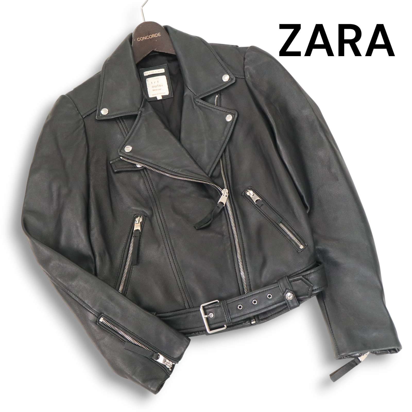 ZARA ライダースジャケット 羊革 ZARA ザラ trf outer wear 秋冬☆ 羊 