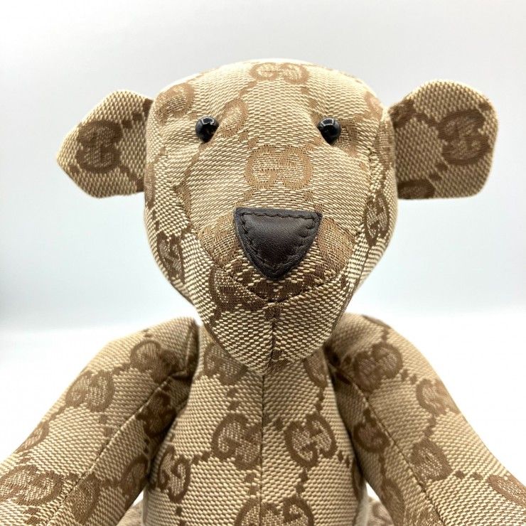 GUCCI GGパターン テディベアぬいぐるみ ベージュ✕ブラウン 楽天市場】グッチ GUCCI ぬいぐるみ くま テディベア ブラウン系