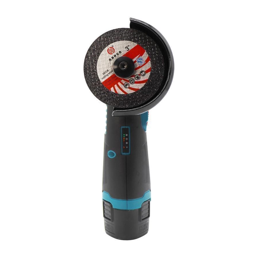 ディスクグラインダー充電式ミニコードレス型ハンドヘルド切断機軽量化76mm19500rpm超高速型バッテリー1個付き家庭用金属切断木工切断研磨