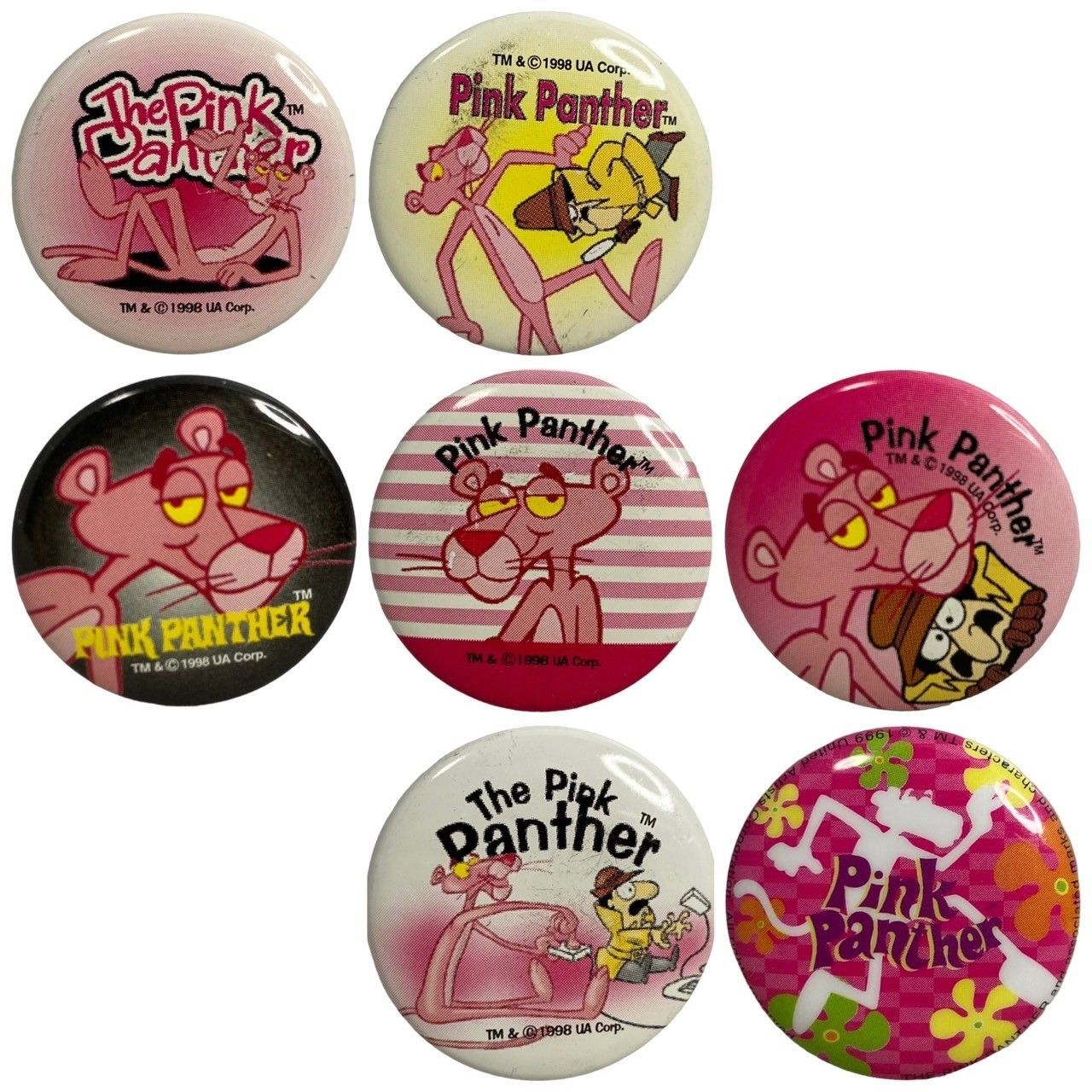 ピンクパンサーピンバッジ【PINK PANTHER】 ピンクパンサー PINK PANTHER アメコミ キャラ 缶バッジ バッジ