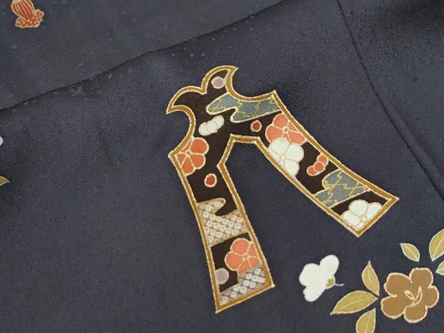 平和屋着物○訪問着 駒刺繍 鏡裏花文 正絹 逸品 CAAU2961yc - メルカリ 