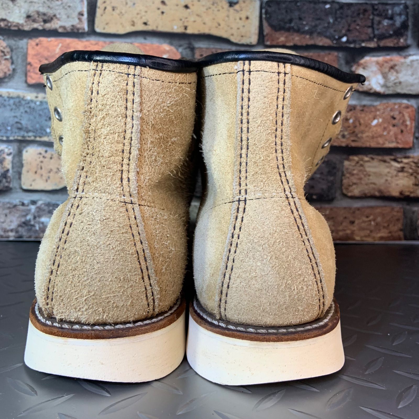 ☆REDWING 8173 モックトゥワークブーツ 90'S 四角犬タグ US7E 25