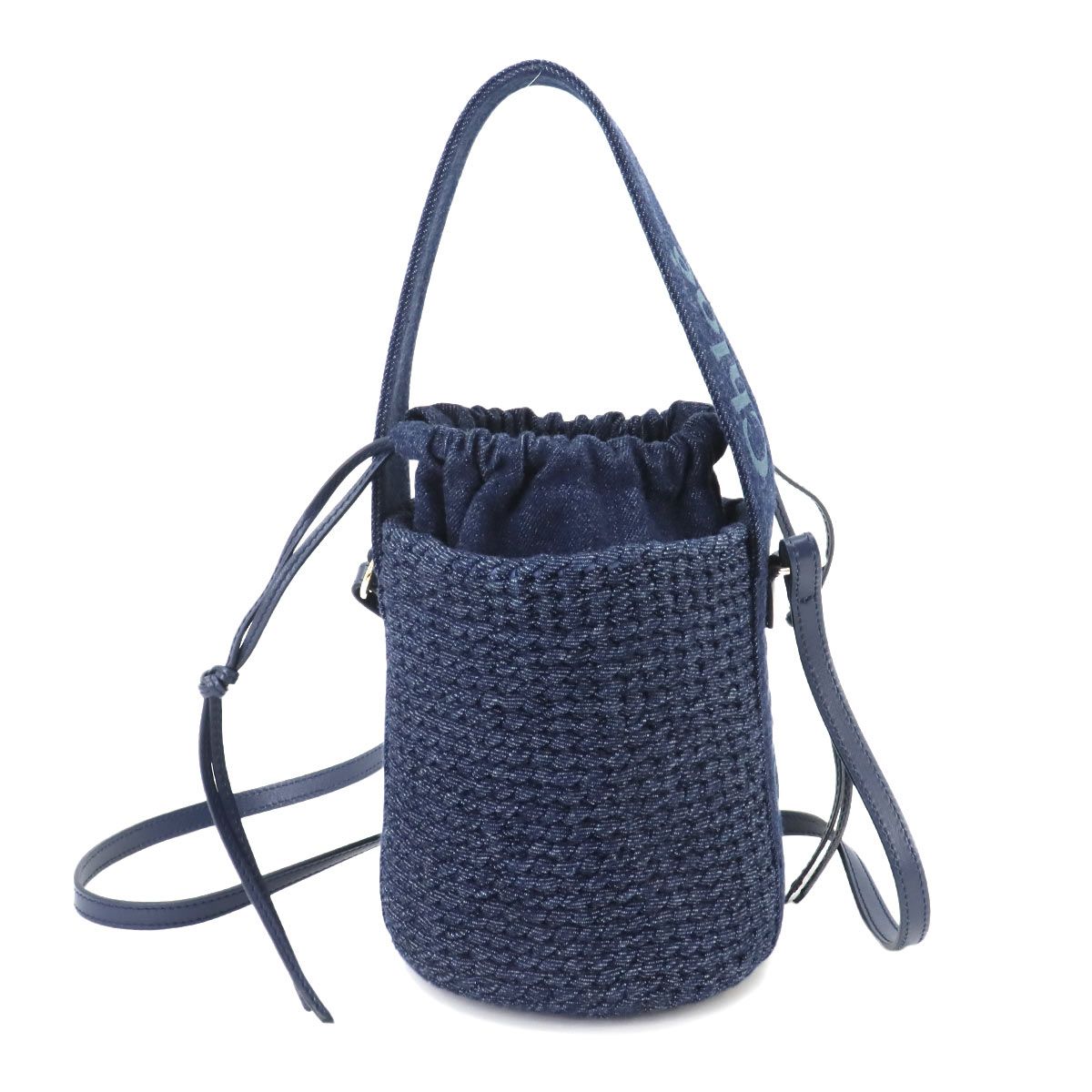 未使用 展示品 クロエ Chloe ウッディ スモール バスケット 2way