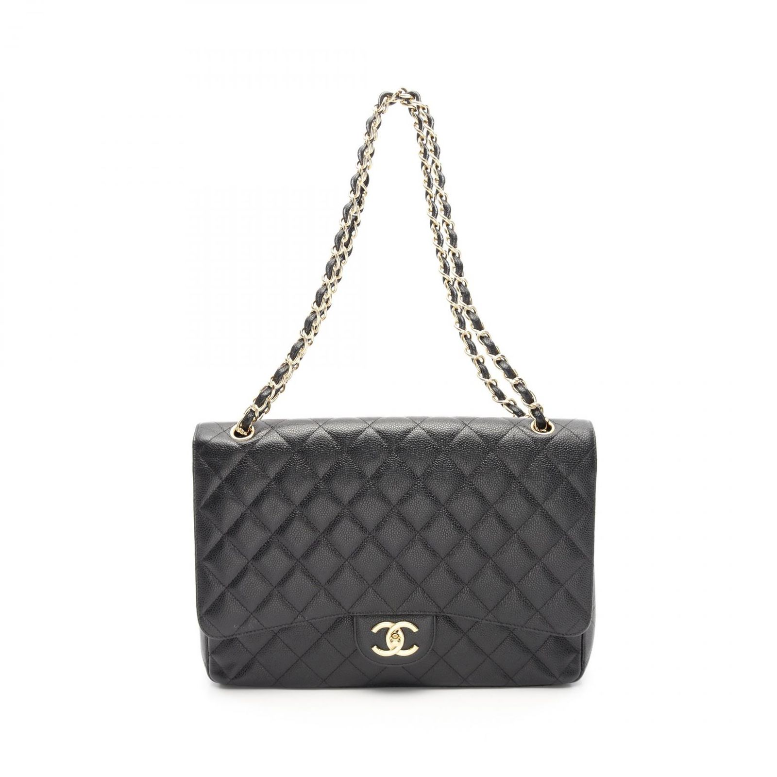 シャネル CHANEL ショルダーバッグ デカマトラッセ34 Wフラップ 