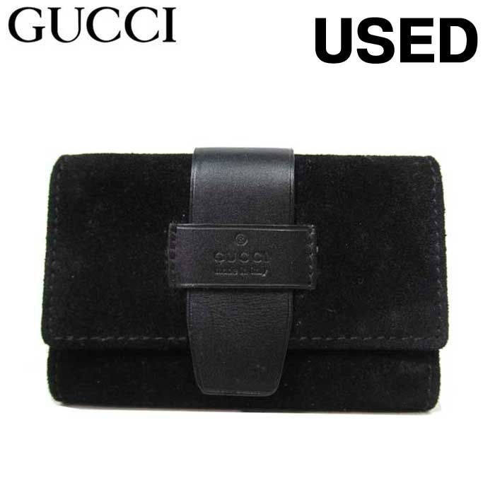 中古（Aランク）】グッチ キーケース GUCCI スエード 6連キーホルダー