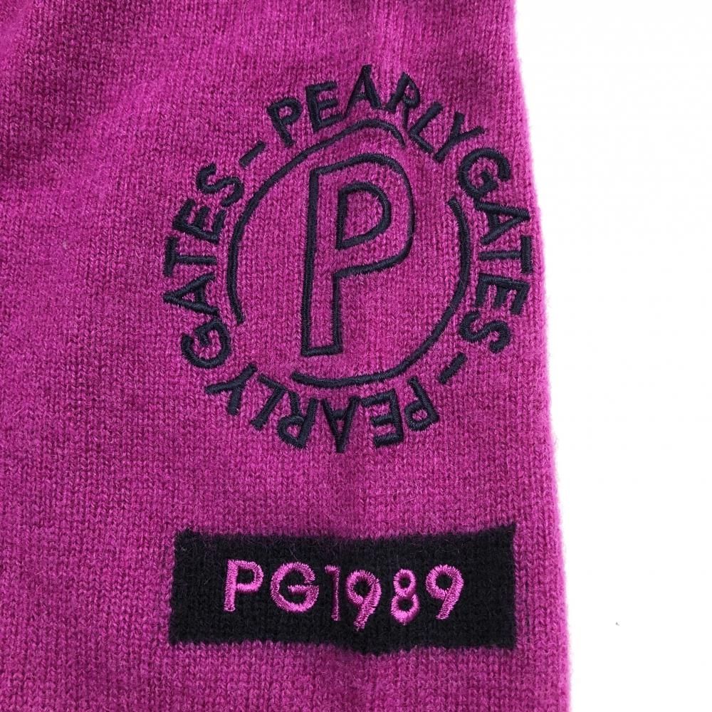 未使用級✨ パーリーゲイツ カシミヤ100% ニット　セーター パープル6 未使用級✨ パーリーゲイツ カシミヤ100% ニット セーター パープル6