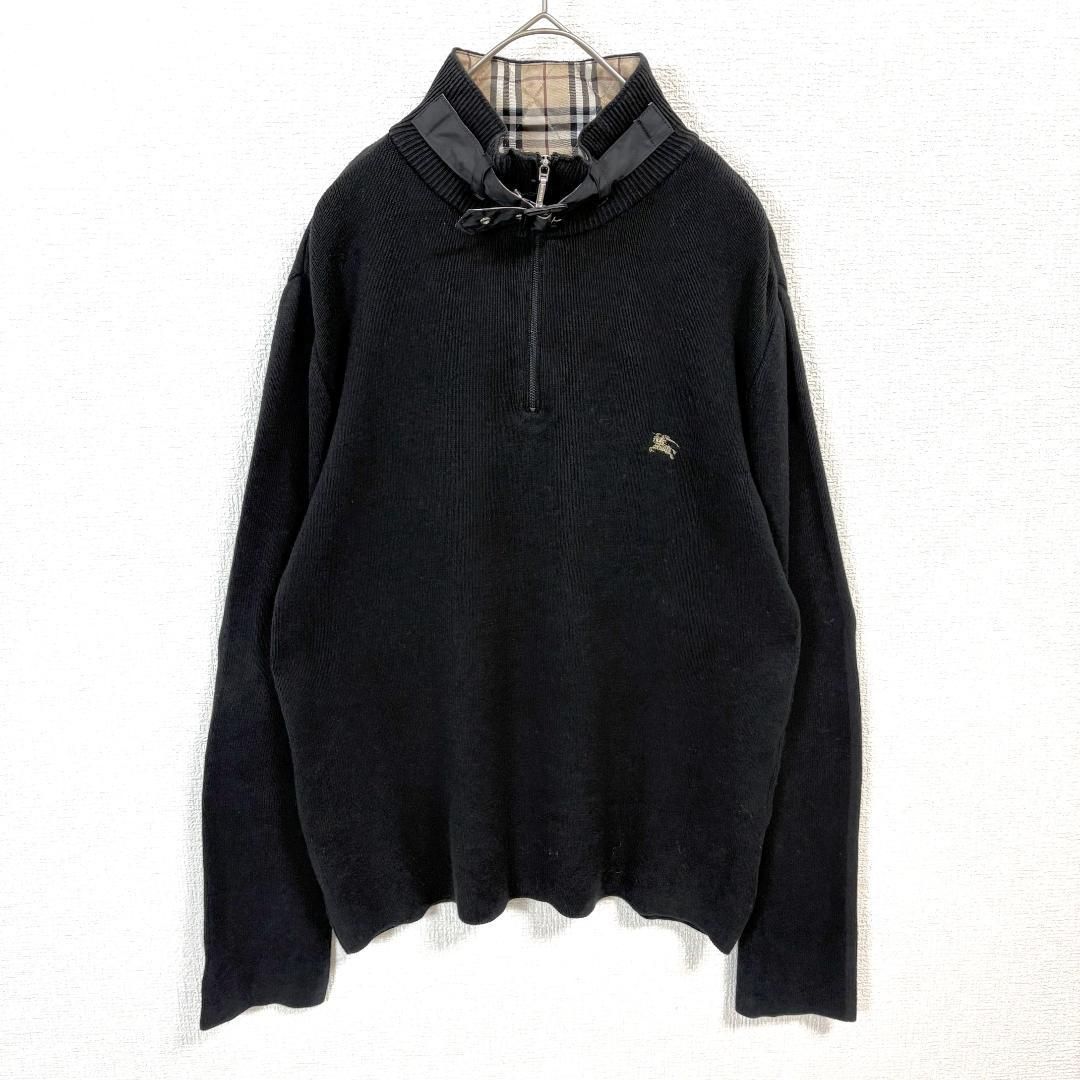 BURBERRY BLACKLABEL ノバチェックハーフジップニット 2