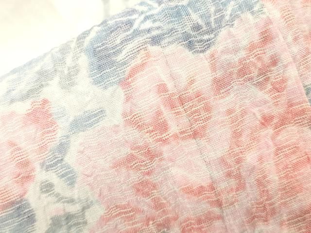 平和屋着物＊夏物　本場小千谷ちぢみ　牡丹　麻　逸品　DAAW0944op 平和屋着物＊夏物 本場小千谷ちぢみ 牡丹 麻 逸品 DAAW0944op - メルカリ