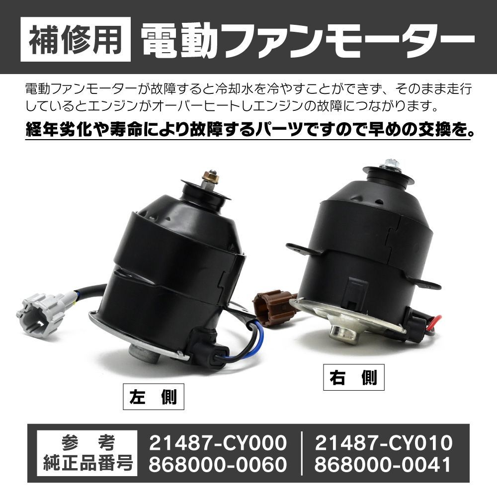 ランディ SC25 電動ファンモーター 左右セット パーツ 21487