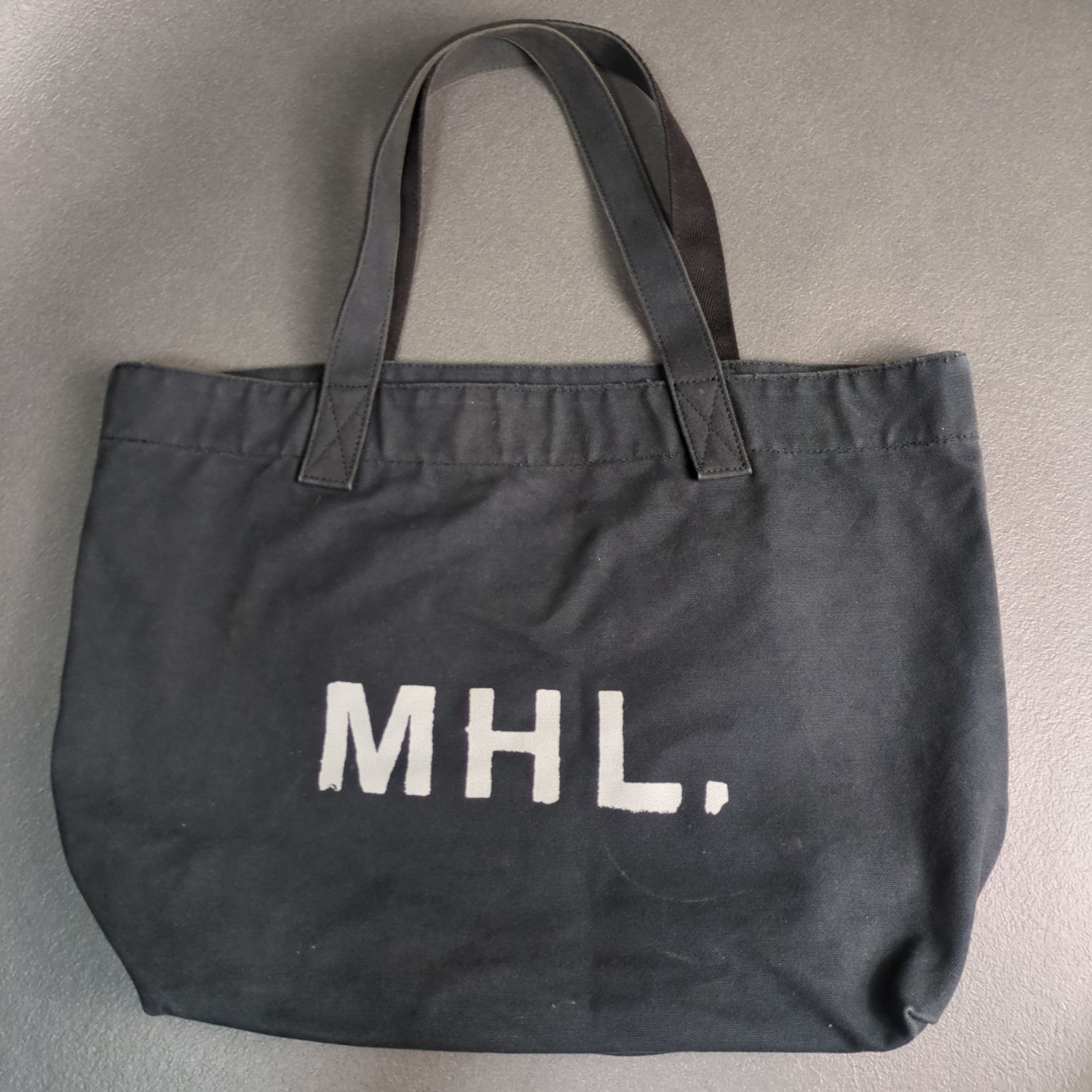 MHL.キャンバス トートバッグ MHL. マーガレットハウエル キャンバストートバッグ グレー A4