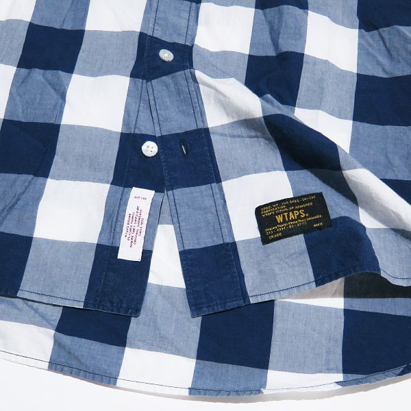 WTAPS ダブルタップス 15AW BLOCK CHECK L/S/SHIRT. COTTON