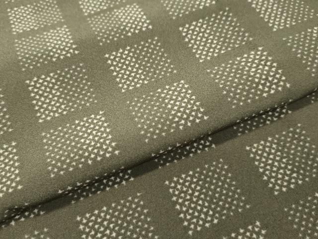 平和屋本店□極上 洗える最高級着物 ＜英＞はなぶさ謹製 小紋 単衣