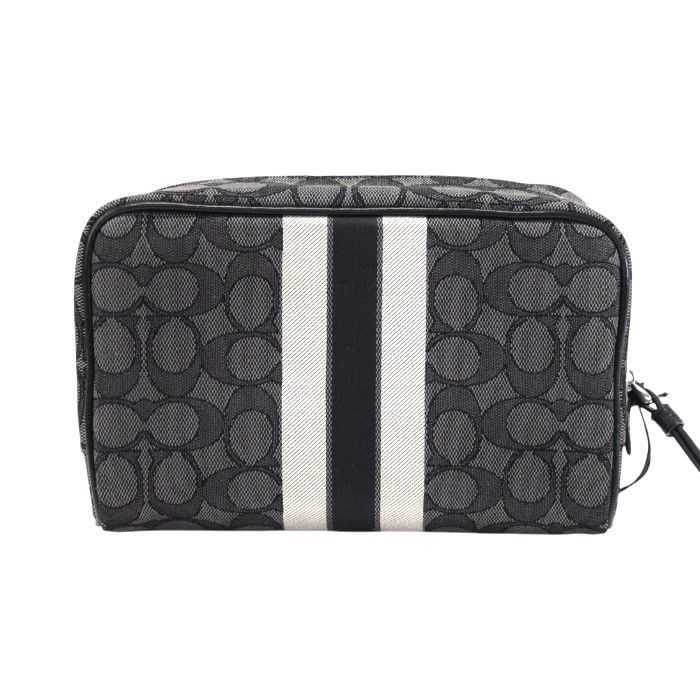 美品　COACH コーチ ポーチ ブラック　シグネチャー コーチ COACH ポーチ （ブラック） -ファッション通販 FASHION