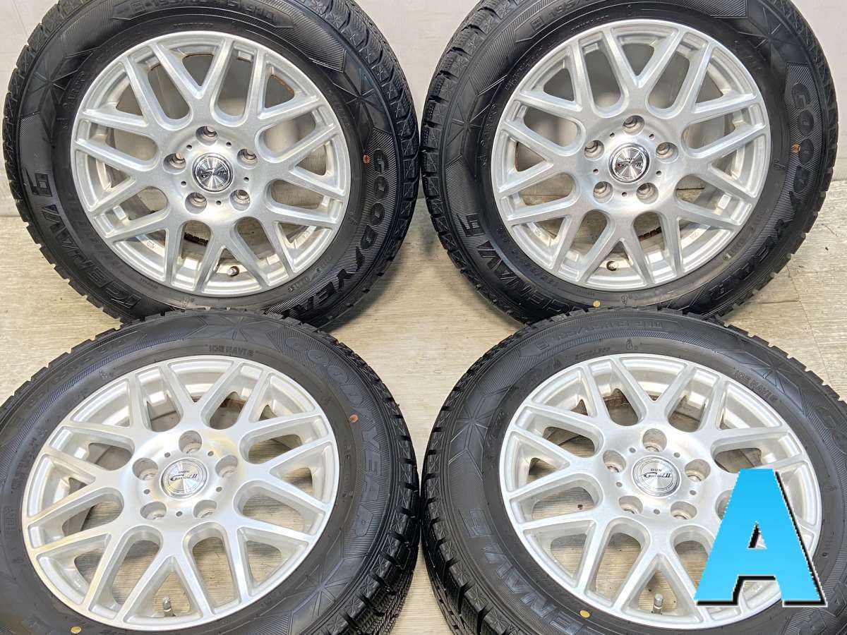 195/65R15  nグッドイヤー アイスナビ 6 n　 DOS Gavial 2 n15x6.0 43 114.3-5穴 n中古タイヤ スタッドレスタイヤ ホイールセット 4本セットn w15241111004