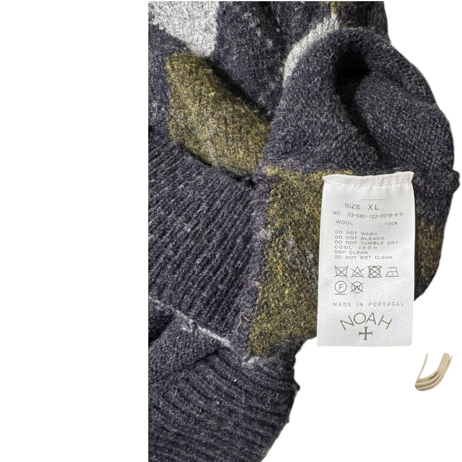 NOAH (ノア) Shetland Argyle Sweater Cardigan 23080122001630