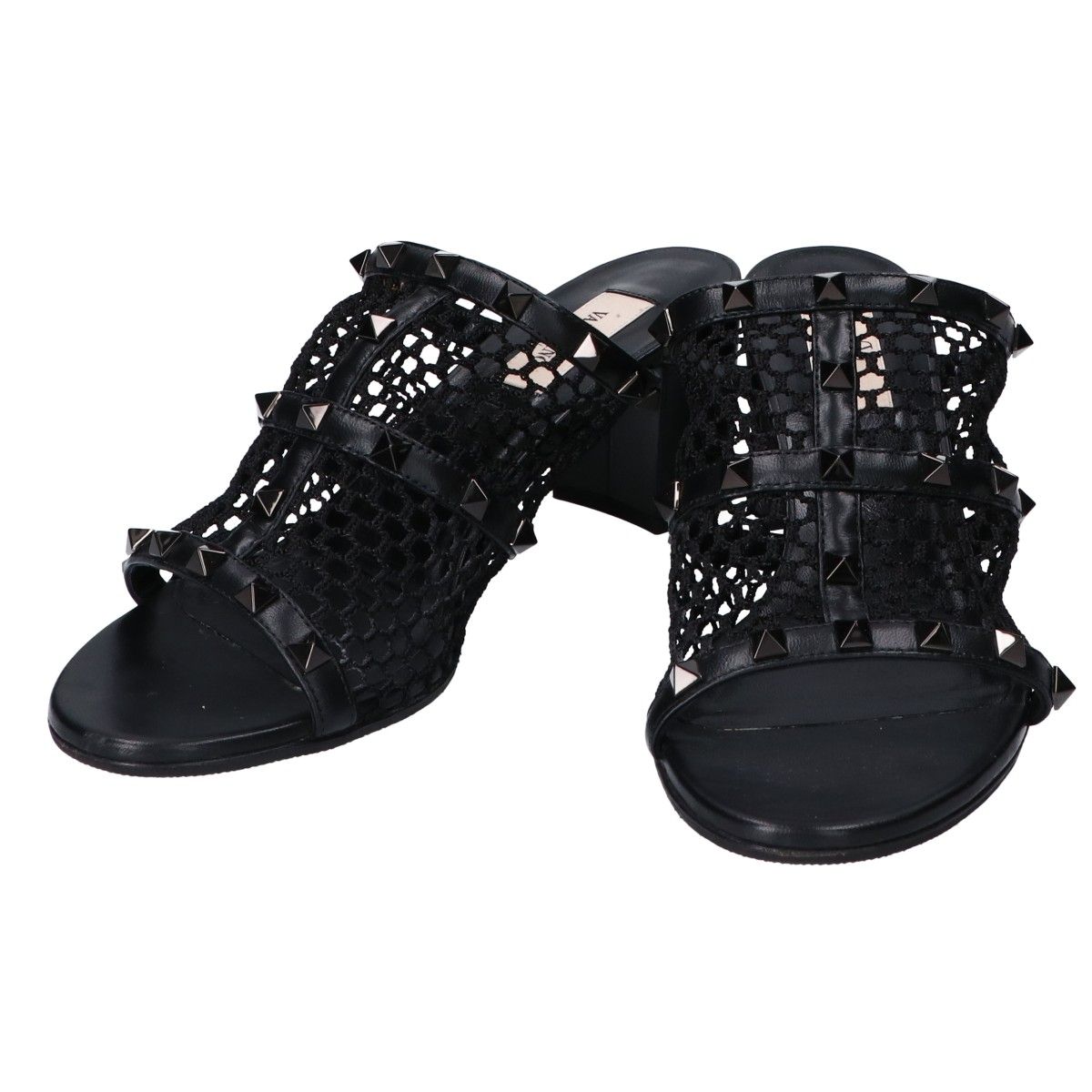 VALENTINO ヴァレンティノ ロックスタッズ メッシュ スライド