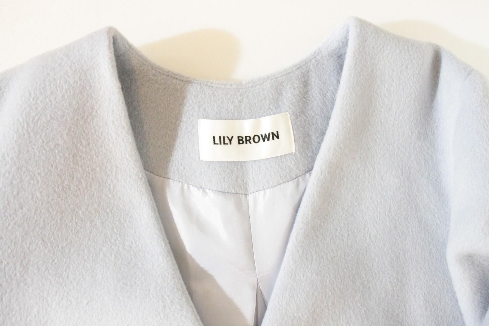 Lily Brown レディースコート 0 Lily Brown コート 0 水色 アクアブルー LWFC241009 GULLKHAN_COM